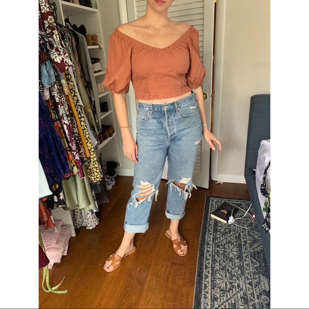 Free People Reaching For The Sun Crop Top